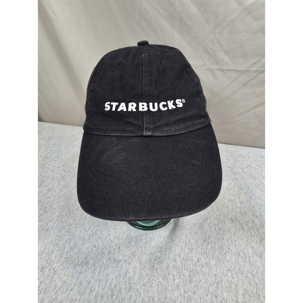 Starbucks Employee Strapback Hat Black One Size Embroidered Uniform